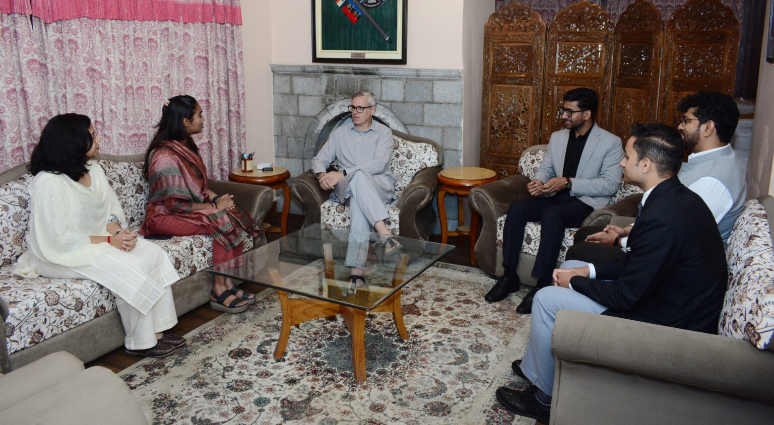 IAS Probationers Of AGMUT Cadre Call On CM Omar Abdullah