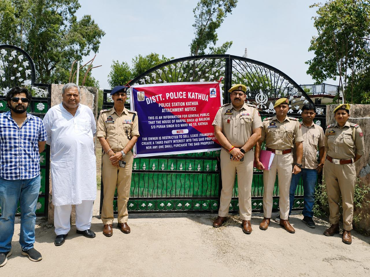 J&K Police Attaches Drug Peddler’s Properties Worth Rs 7 Crore In Kathua
