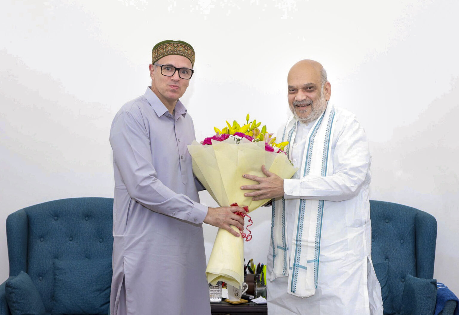 CM Omar Abdullah Calls On Amit Shah To Discuss Statehood, Business Rules For UT