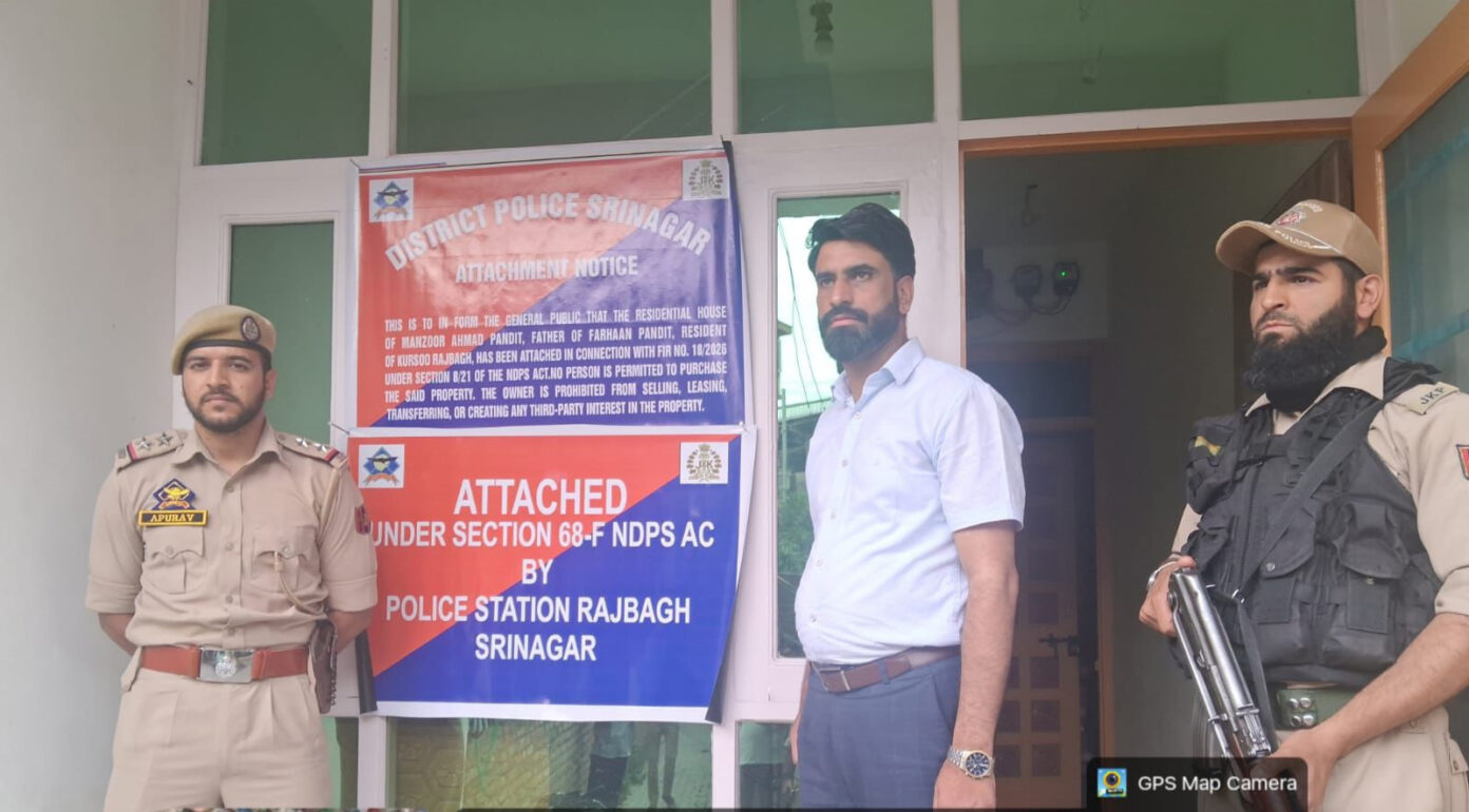 Srinagar Police Attaches Properties Worth ₹5 Crore Under NDPS Act, Tightens Noose Around Drug Networks