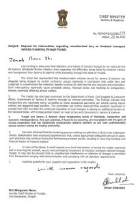 Omar Abdullah writes to Punjab CM over 'unauthorised levy' on J&K livestock transport vehicles