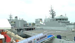 Prime Minister Narendra Modi commissions three indigenous naval platforms in Kolkata
