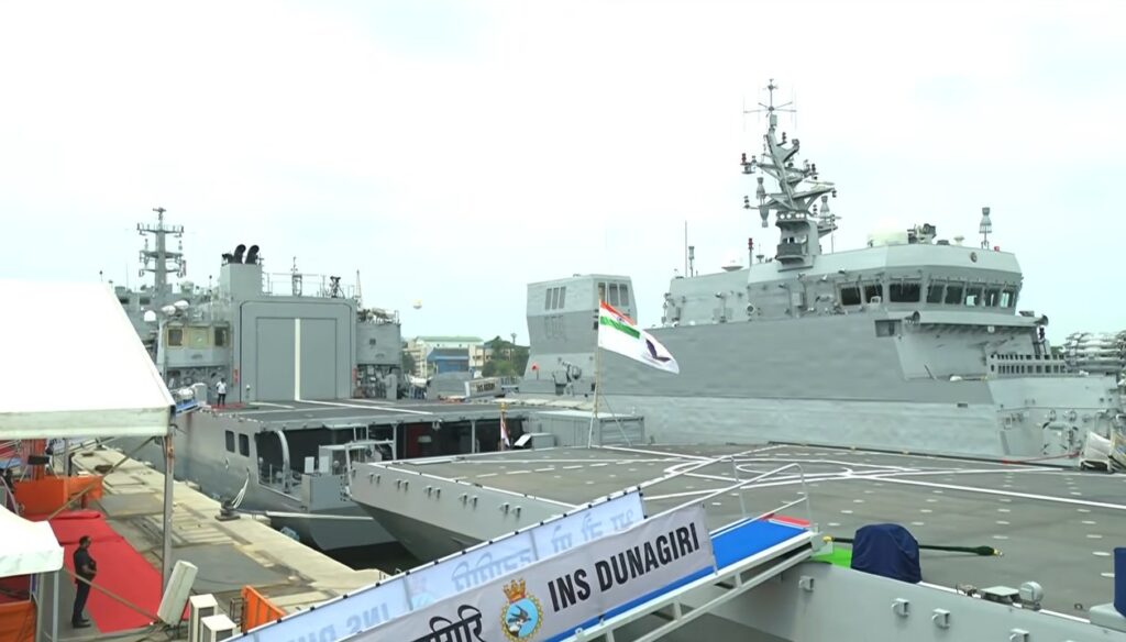 Prime Minister Narendra Modi commissions three indigenous naval platforms in Kolkata