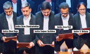 CJI Administers Oath Of Office To Five New Supreme Court Judges, Strength Rises To 37