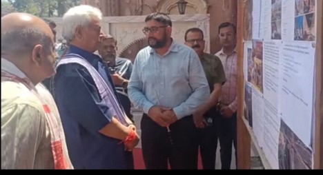 LG visits Mubarak Mandi heritage complex in Jammu, inspects damage to ancient temple