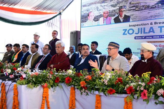 Omar Welcomes Zojila Breakthrough, Appeals To Gadkari To Launch Direct Air Connectivity To Kargil