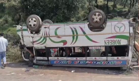 Bus Overturns In J&K’s Rajouri, 15 Passengers Injured