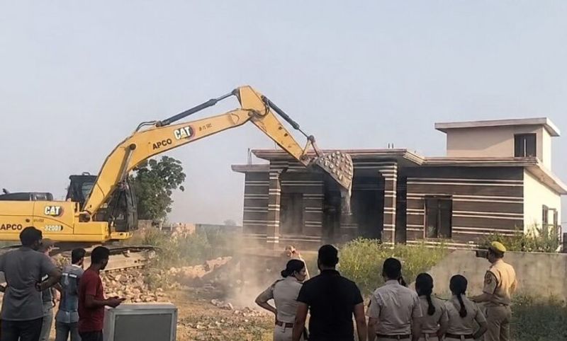 House Of Drug Peddler Demolished In Jammu
