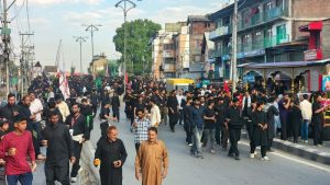 Thousands Join 8th Muharram Procession In Srinagar Amid Tight Security