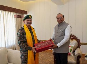 Army Chief Calls On Ladakh LG In Leh