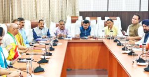 Nitin Nabin holds meeting with BJP MLAs, MPs and senior leaders in Jammu