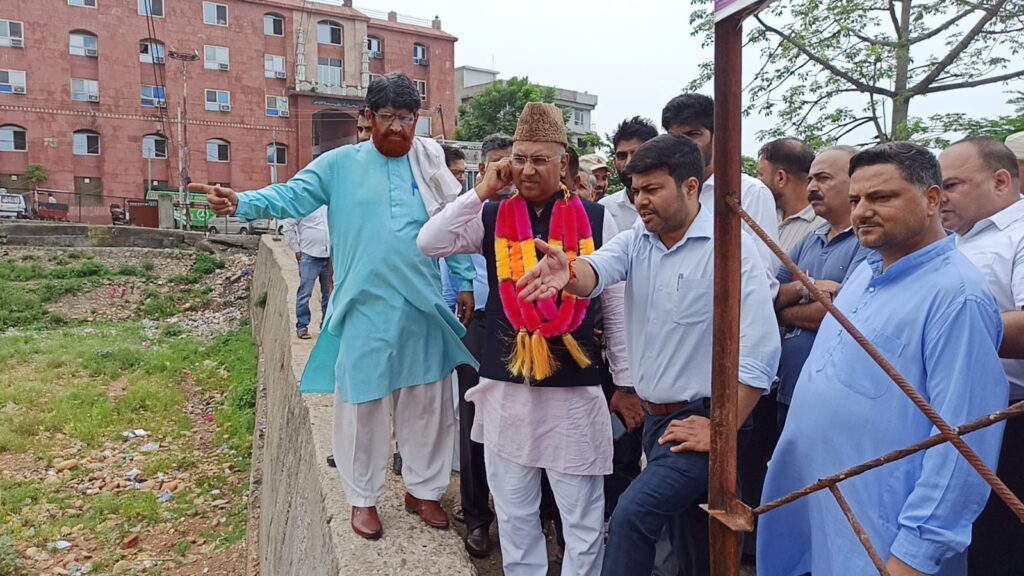 RS MP Ghulam Ali Khatana, JMC Commissioner Inspect Development Works in Bathindi–Sunjwan