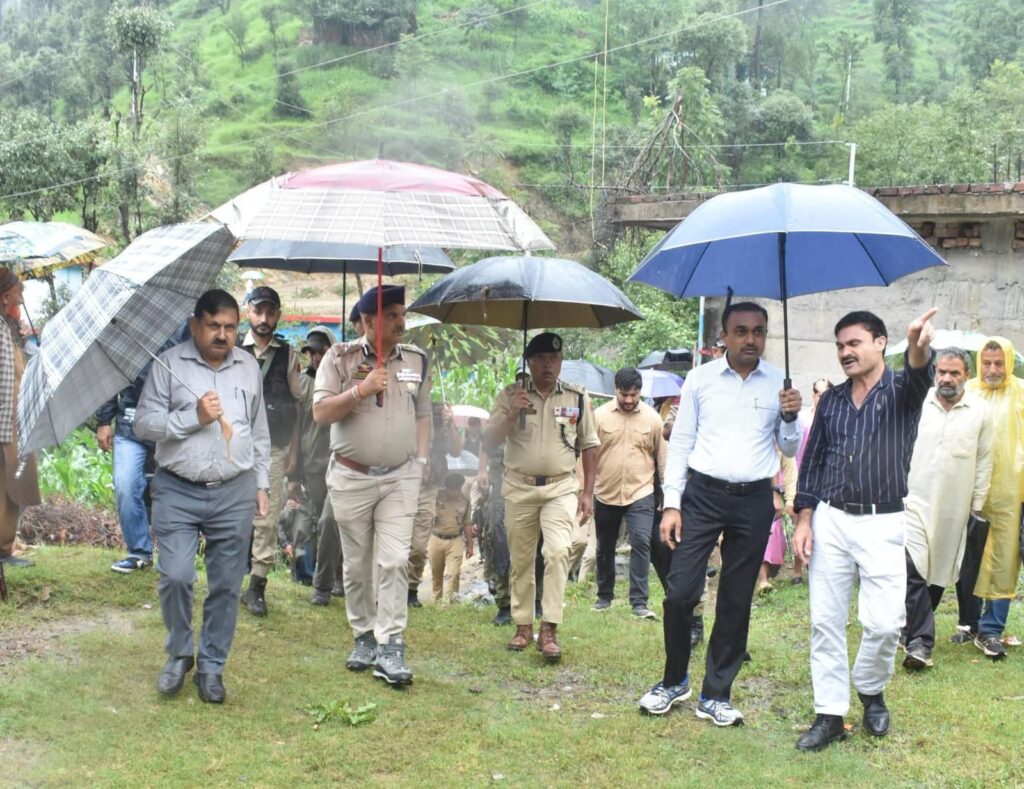 Divisional Commissioner, IGP Jammu Review Search and Relief Operations in Rain-Hit Surankote