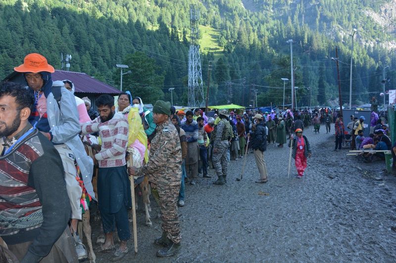 Over 9,100 Pilgrims Leave For Amarnath Shrine