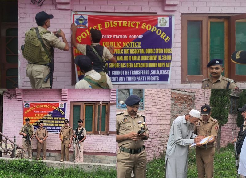 Drug Peddler’s Property Worth Rs 1.23 Crore Attached In J&K’s Sopore
