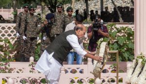 Rajnath, Army Chief Lay Wreaths At War Memorial To Pay Tributes To Kargil Heroes