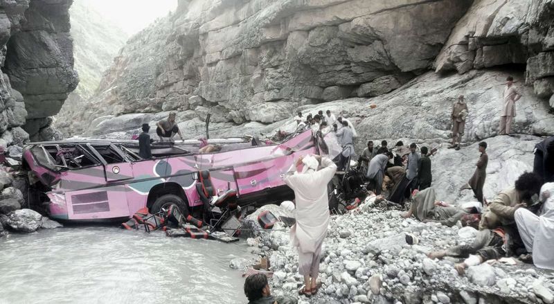40 Killed After Bus Falls Into Ravine In Pak’s Khyber Pakhtunkhwa