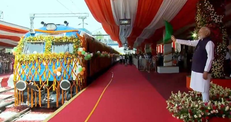 PM Modi Flags Off India’s First Hydrogen-Powered Train From Haryana’s Jind