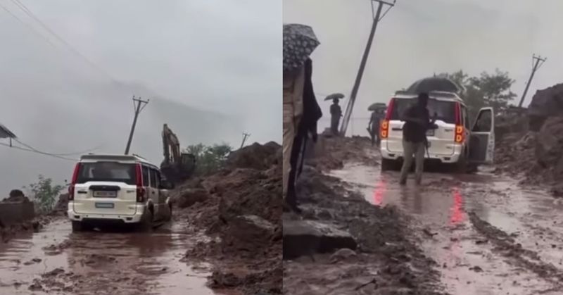 MP Mian Altaf Escapes Unhurt After Landslide Hits Vehicle On Jammu-Poonch Highway