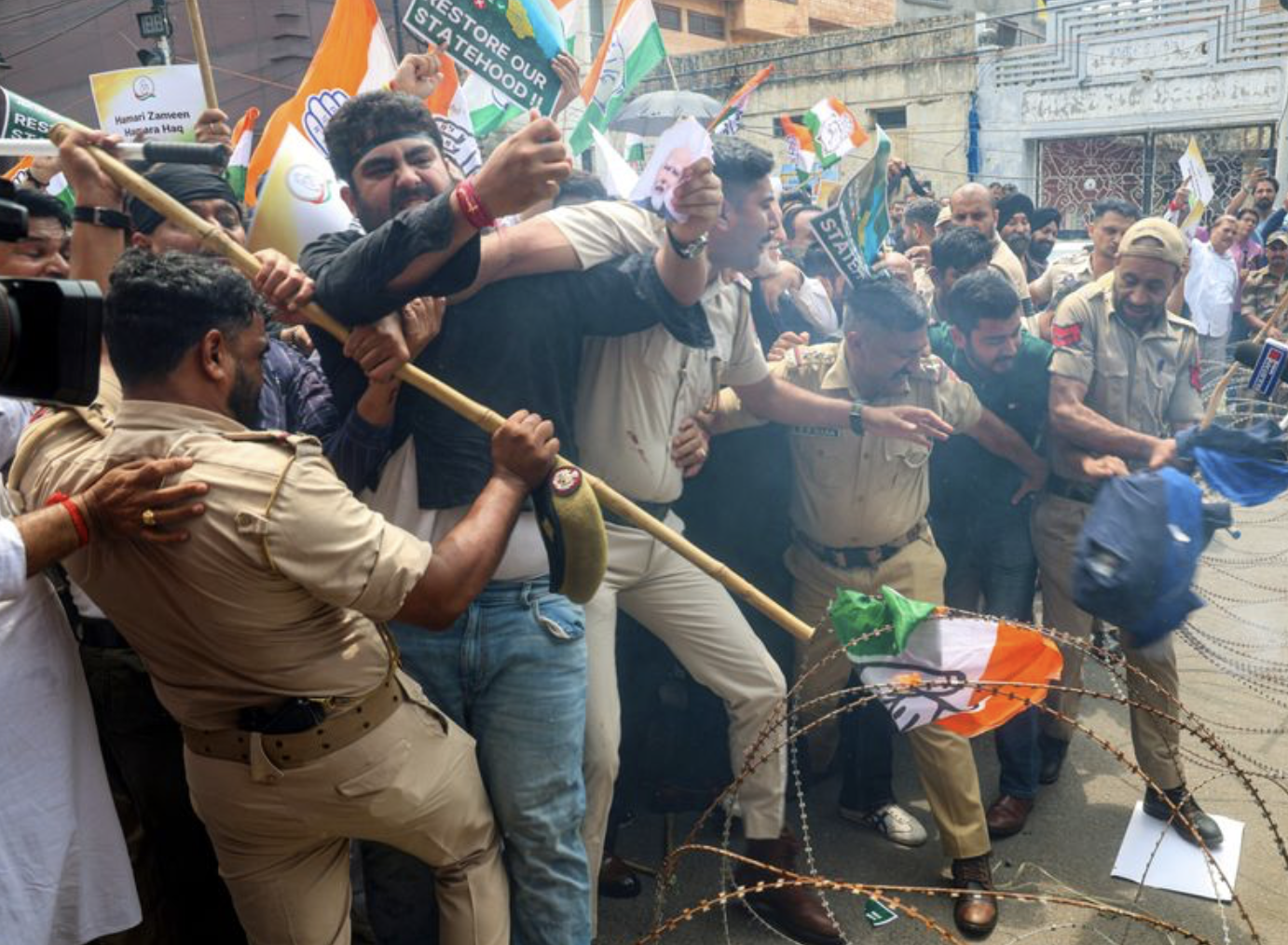 Congress, NC Hold Protest Rallies In Jammu On Anniversary Of Article 370’s Abrogation