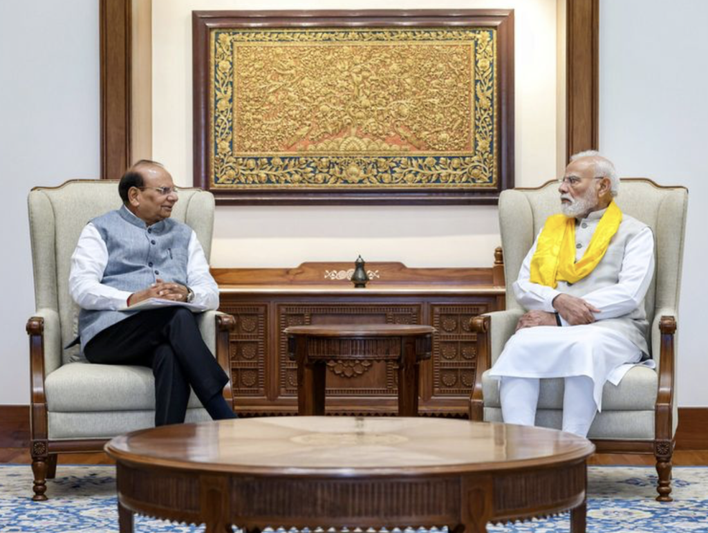 Ladakh LG Calls On PM Modi