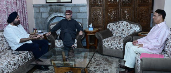 MPs, MLAs, Industrial Representatives Call On CM Omar Abdullah At Raabita