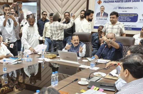 Dr. Jitendra Lays Foundation Stone for 110 PMGSY Roads Worth ₹1,503 Crore