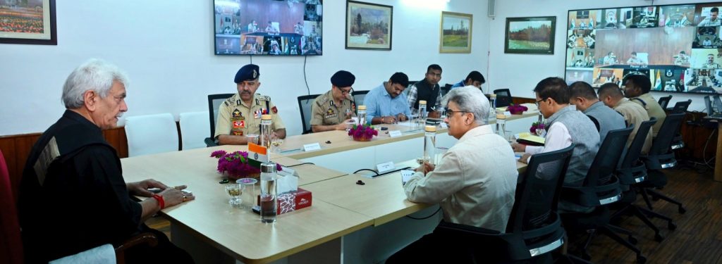 LG Manoj Sinha Chairs High-Level Security Review Meeting