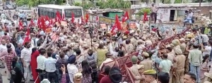 NC Activists Detained Outside BJP Headquarters In Jammu
