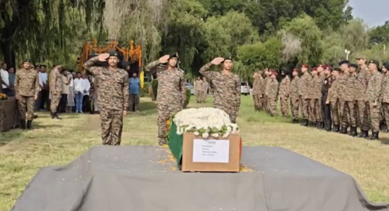 Army Pays Tribute In Akhnoor To Para Commando Who Died In Haryana During Training