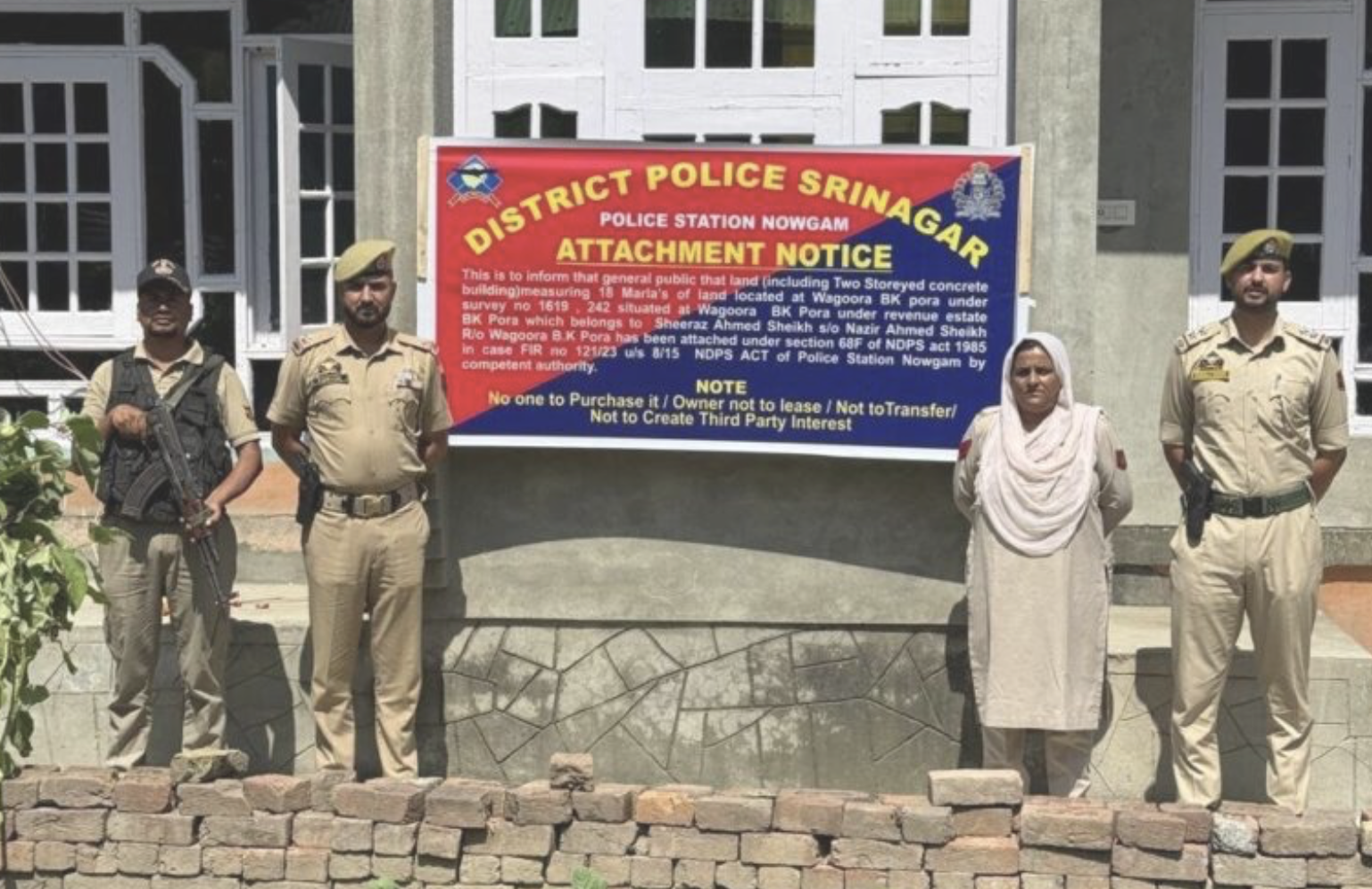Properties worth over Rs 7 crore frozen under NDPS, UAPA cases in Srinagar