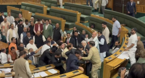 Four Protesting MLAs Marshalled Out Of J&K Assembly