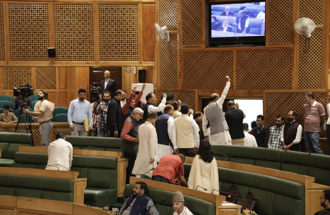 BJP Walks Out Of J&K Assembly Over Discussion On Statehood Resolution