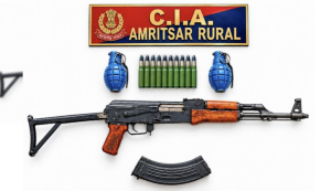 AK-47 Rifle, Two Hand Grenades Recovered As Punjab Police Dismantles Illegal Arms Network