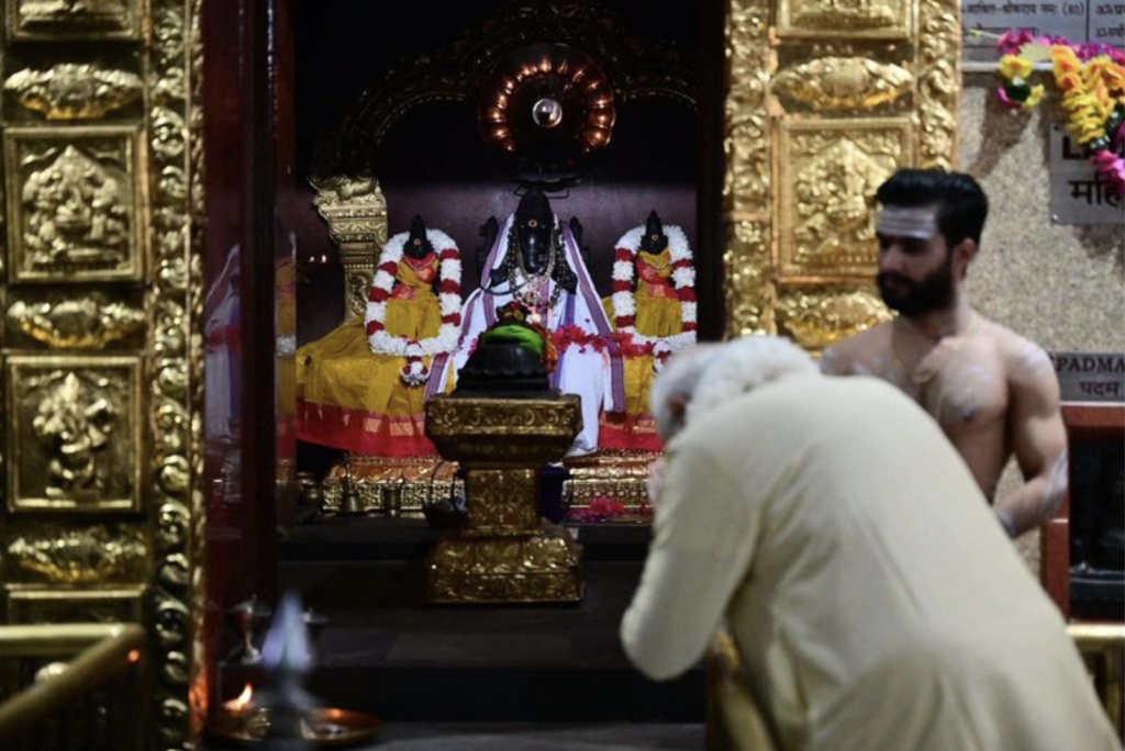 PM Modi Offers Prayers At Delhi Temple To Mark Completion Of 25 Years As Head Of Govt