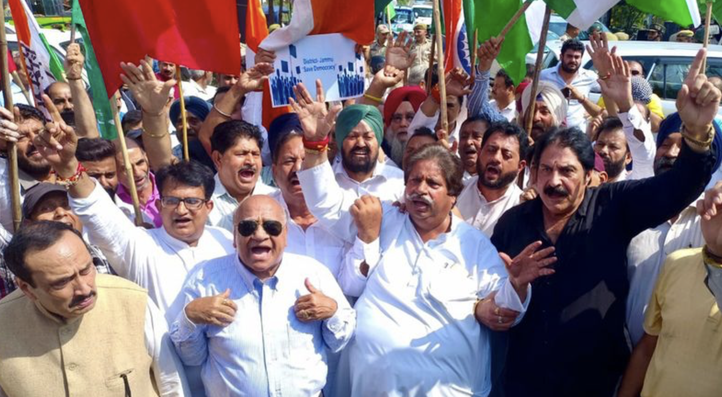 INDIA Bloc Holds ‘Save Democracy March’ In Jammu, Seeks CEC’s Arrest