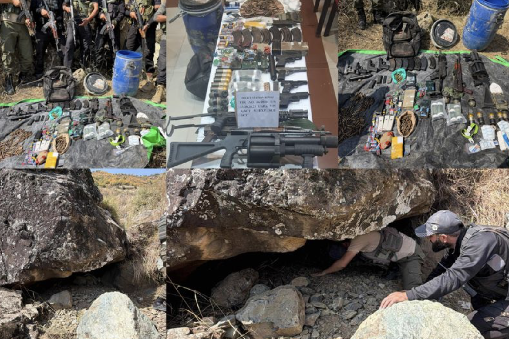 Cache Of Arms, Ammunition Recovered From Forest In Baramulla