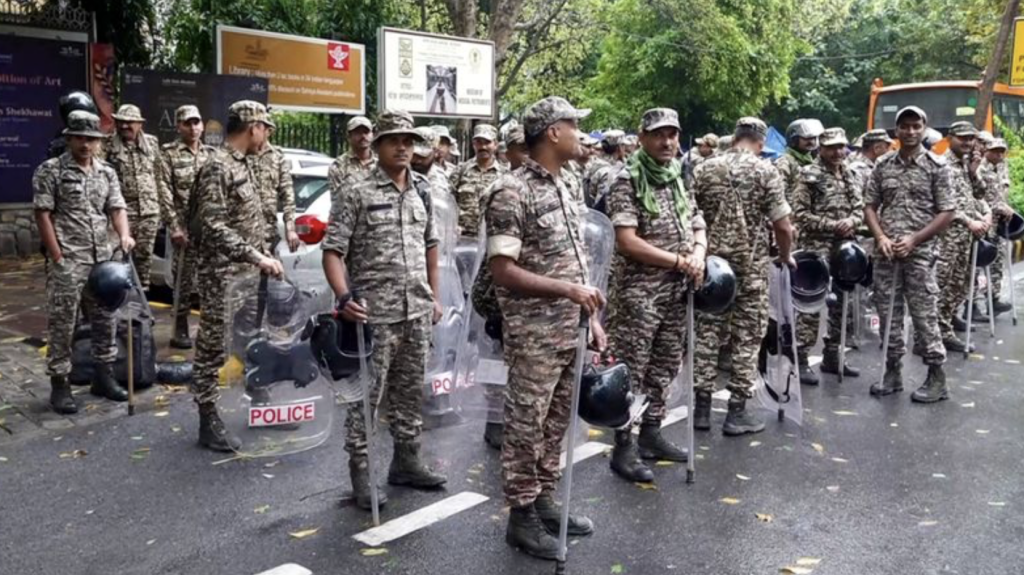 Delhi Under Heavy Security Ahead Of Oppn March