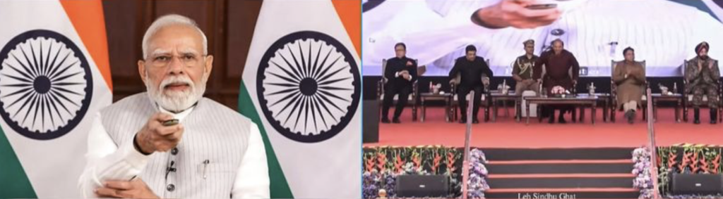 PM Modi Inaugurates 5 Key Projects Worth Rs 3,350 Crore In Ladakh