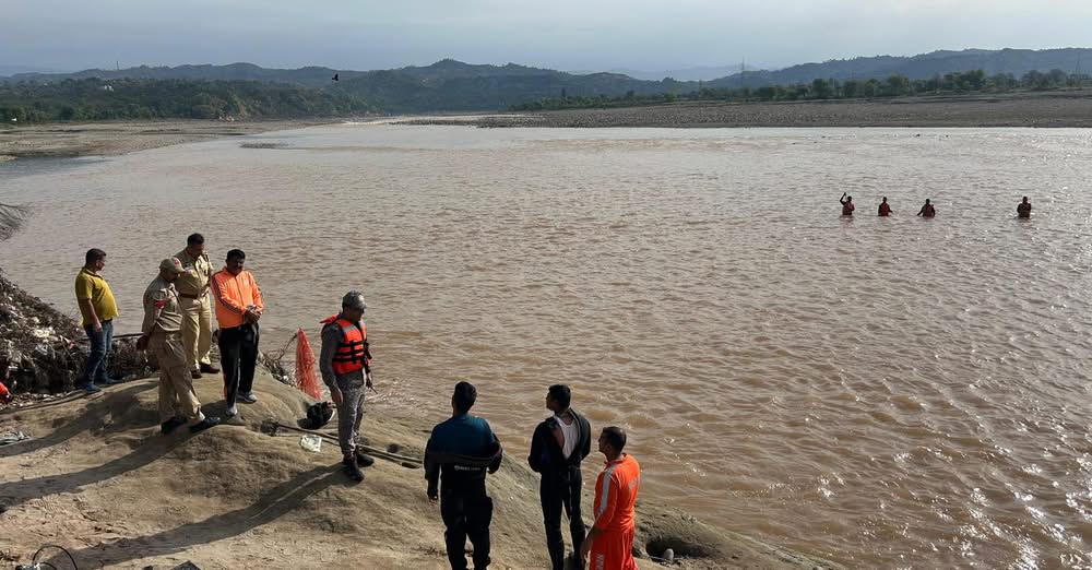 Three Boys Feared Drowned in Tawi River; Massive Search Operation Underway