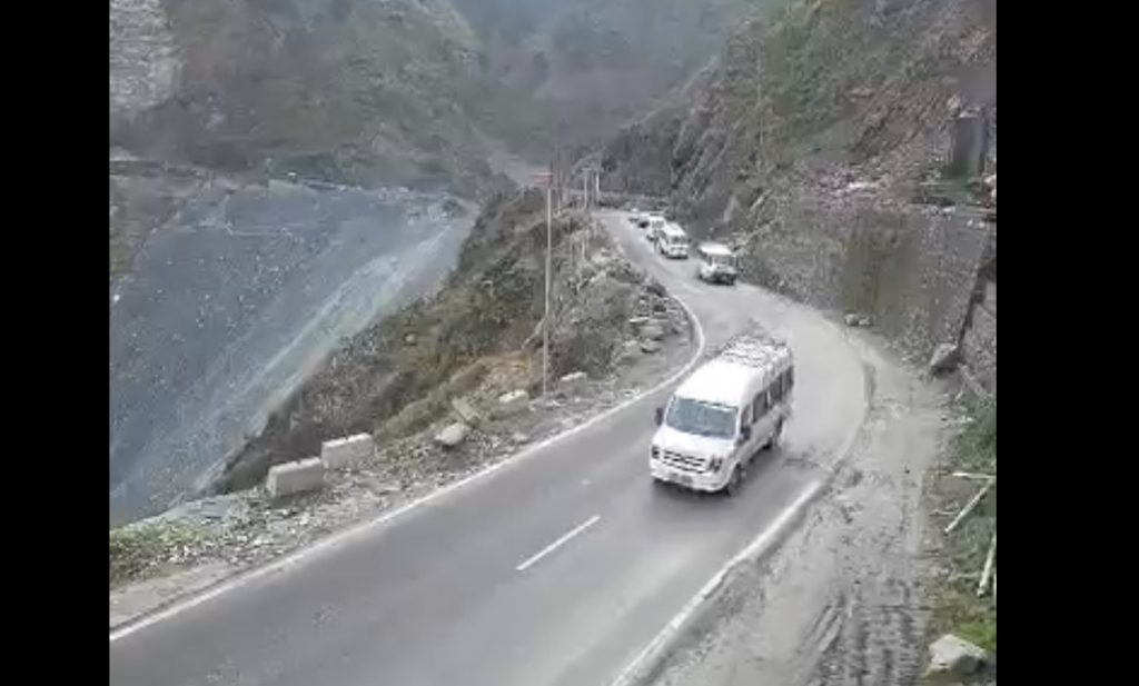 Traffic Restored On J&K Highway Day-Long Closure Due To Landslides In Ramban