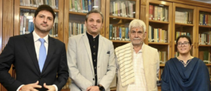LG Manoj Sinha Interacts With 2011-Batch IFS Officers At Lok Bhavan