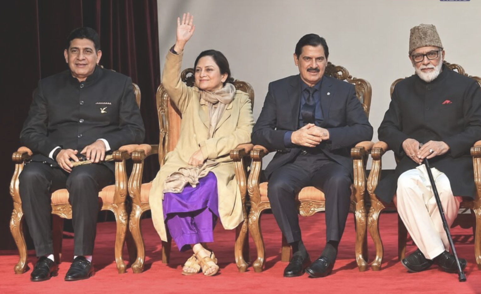 Omar Abdullah Cabinet Reshuffle: Oath Ceremony Begins at Lok Bhavan in Srinagar