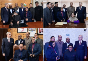 CM Omar Abdullah Visits Newly Inducted Cabinet Colleagues At Civil Secretariat