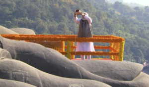 PM Modi Offers Floral Tributes To Sardar Patel At Statue Of Unity